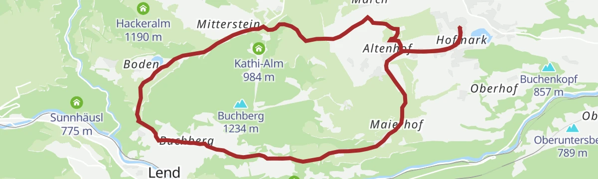 Route map: Großer Buchbergrundweg